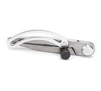 aqxreight Outil de Mesure Conique pour le Travail du Bois en Acier Inoxydable, Espacement des Ailes en Cuir, Rainures de 100 Mm et sur une Boussole en Cuir Haute, Jauge d'Espacement, Boussole en
