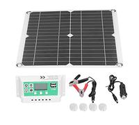 aqxreight Panneau Solaire Flexible en Silicium Monocristallin 40W 18V avec Contrôleur de Charge Solaire 20A pour Rue Extérieure Espace de Sortie à Haute efficacité Touristique Batteries pour