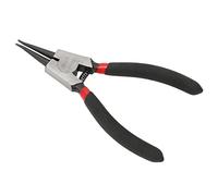 aqxreight Pince à Circlips Droite Externe, Pointe de 125 Mm, 0,4 Mm, Pince à Ressort en Acier au Carbone pour Automobile et Machines, Poignée Ergonomique Antidérapante pour une Installation et un