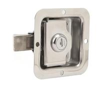aqxreight Poignée de Boîte à Outils avec 2 Clés, Polissage Miroir en Acier Inoxydable 304, Montage encastré pour Camping-cars, Camions, Remorques et Camping-cars