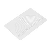 aqxreight Règle de Matelassage Circulaire Règle de Couture en Acrylique Demi-cercle de 6 Pouces pour Mesurer, Dessiner, Couper - Conception Pliée en Deux pour une Couture Précise, un Matelassage et