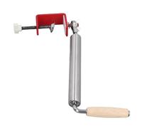 aqxreight Rouleau à Pâtisserie avec Pince de Bureau, Fer Acier Inoxydable Hêtre Rouleau à Pâtisserie, Poignée Antidérapante, Longueur Supplémentaire pour Boulette Peau Nouilles, Pince (L)