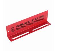 aqxreight Station de Verrouillage et d'étiquetage de Verrouillage, Station de Cadenas de Rappel d'alarme Murale en Acier Rouge pour Poste de Travail de Gestion, de Nombreux Autres Postes de de