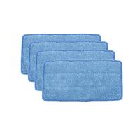 aqxreight Têtes de Vadrouille en Microfibre, Paquet de 6 Recharges de Vadrouille Réutilisables Lavables avec Ruban de Fixation Rapide, pour le Nettoyage des Sols 11,8x5,9 Pouces (BLUE)