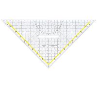 Aristo Équerre de dessin technique en plexiglas Transparent Hypoténuse 325 cm