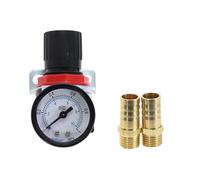 AR2000 G1 / 4 réducteur de pression avec manomètre raccord pneumatique Mini secours d'air commande Pièces,Utilitaire universel(AR2000(1I4) xBrass 12)