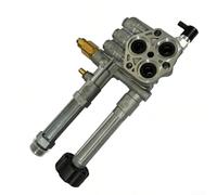 AR42940 Tête de pompe pour nettoyeur haute pression Troy RMW2G20 RMW2G24 RMW2G25 - Fuite pour assemblage en aluminium haute pression Pièce de nettoyage haute pression Argent 28 x 15 x 6,5 cm