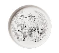 Arabia Plat à tarte Emilia Ø28 cm Noir-blanc