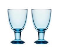 Arabia Verre à boire Verna 22 cl Lot de 2 Aqua