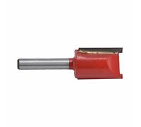 Aramox 1 Mèche de Toupie Droite en Acier allié à 4 Tiges, Largeur de Coupe de 18 Mm, 2 Cannelures pour Couper le Lettrage et le Gabarit de Travail pour les Menuisiers (1/4''*18mm)