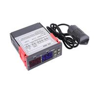 Aramox 3028 Micro-Ordinateur Contrôle de Température Thermostat Intelligent, Température Numérique et Compteur d'humidité Capteur intégré Contrôle de Micro-Ordinateur Aquariums à Double