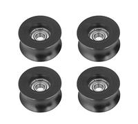 Aramox 4 Pcs U Poulie À Gorge 0840Uu Roue Gorge Type D'U Roue De Guidage De Rouleau De Poulie En U 8X40X20.7Mm (4Pcs 8X40X20.7Mm) 4 pièces poulie à rainure de Type U, 0840UU Roue de Guidage à Rouleaux