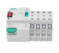 Aramox 4P Commutateur de Transfert Automatique, Contacts en Argent AC400V | Unité ATS double alimentation, montage sur rail Din 4P, boîtier PC isolé, commutation d\'alimentation de secours, pour