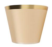 Aramox Abat-jour en Tissu Fer et Tissu E27 Abat-jour à Clipser 16,1 Cm en Haut 25,4 Cm en Bas Bonne Diffusion de la Lumière pour Lampe de Table Lampadaire Chambre étude Hôtel (PX128 Or)