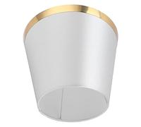 Aramox Abat-jour en Tissu Fer et Tissu E27 Abat-jour à Clipser 16,1 Cm en Haut 25,4 Cm en Bas Bonne Diffusion de la Lumière pour Lampe de Table Lampadaire Chambre étude Hôtel (PX148 gris)