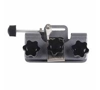 Aramox Affûteur de Tronçonneuse en Alliage d'aluminium, Gabarit d'affûtage de Tronçonneuse à Manivelle 87 Mm, Outil 'affûtage de Scie à Chaîne Portable avec 3 Têtes de Meulage pour Ouvrier de