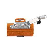 Aramox Affûteur de Tronçonneuse en Alliage d'aluminium, Gabarit d'affûtage de Tronçonneuse à Manivelle 87 Mm, Outil 'affûtage de Scie à Chaîne Portable avec 3 Têtes de Meulage pour Ouvrier de