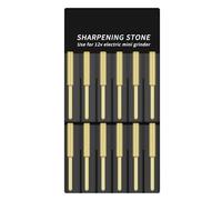Aramox Affûteur plaqué de Lime de Tronçonneuse 12 Pièces, Embouts de Lime de Tronçonneuse électrique 4 Mm 4,8 Mm 5,5, Remplacement Rapide à Uniforme pour l'affûtage de Scie à Chaîne (.8MM)