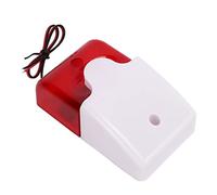 Aramox Alarme Extérieure de Capteur de Mouvement ABS Alarme de sécurité de Lumière Sonore 12 V 110 DB 150 Flashs par Minute pour Le Périmètre d'allée de Cour de Poulailler de Villa de Ferme (24V)