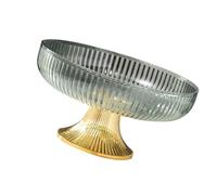 Aramox Assiette à Fruits en Plastique Bol à Collation Décoratif 26 X 14,5 Cm Bol de Présentation de Desserts aux Fruits Peu Encombrant pour Comptoir de Cuisine Table Basse Salle à Manger Bonbons