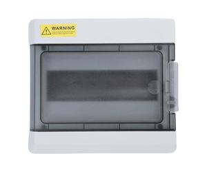 Aramox Boîte de Disjoncteur Extérieure, Boîte de Distribution étanche IP66 à 9 Voies avec Couvercle Transparent, électrique ABS PC sur Rail DIN pour Maison, Camping-car, Centre Commercial, Hôtel