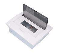 Aramox Boîte de Distribution avec Couvercle Transparent Boîte de Distribution d'énergie PC sur Rail DIN 12 Voies et Disjoncteur en Acier Inoxydable pour Atelier à Domicile, Hôtel, Centre Commercial