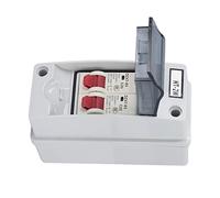 Aramox Boîte de Distribution IP65, Boîtier de Disjoncteur ABS PC Pa66, 16A 32A AC 230 400V 50Hz, Boîtier de Protection d'alimentation à Montage Mural à Couvercle Transparent pour une Utilisation