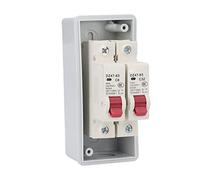 Aramox Boîte de Distribution IP65, Boîtier de Disjoncteur ABS PC Pa66, 16A 32A AC 230 400V 50Hz, Boîtier de Protection d'alimentation à Montage Mural à Couvercle Transparent pour une Utilisation