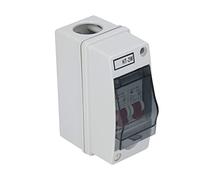 Aramox Boîte de Distribution IP65, Boîtier de Disjoncteur ABS PC Pa66, 16A 32A AC 230 400V 50Hz, Boîtier de Protection d'alimentation à Montage Mural à Couvercle Transparent pour une Utilisation