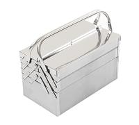 Aramox Boite De Rangement Outils Boîte à Outils Rétractable à 5 Plateaux en Acier Inoxydable pour L'entretien Automobile, Rangement D'outils Multifonctionnels, Barre Pliée avec Rivets, Peinte par (460