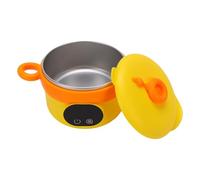 Aramox Bol Chauffe-plats électrique en Acier Inoxydable, Boîte à Déjeuner électrique 470 Ml, Rechargeable, sans Fil, Chauffage sans Eau, Température Constante pour la Maison, le Bureau, les Voyages