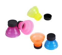 Aramox Bouchons de Bouteille, Bouchons de Canette Pop, Couvercles de Bouteille, de, Couvercle de Boisson Gazeuse Réutilisables, 6 Pièces, de en PE, de Réutilisables, Couvercles de Canette Pop,