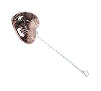 Aramox Boule à Facettes en Forme de Cœur en Verre et Mousse, Ornement Réfléchissant fabriqué à la Main avec Chaîne de 52 Cm, Boule Disco Légère Suspendue pour Fête, Mariage, Bar, KTV, Maison (Or Rose)