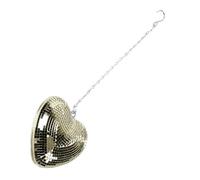 Aramox Boule à Facettes en Forme de Cœur en Verre et Mousse, Ornement Réfléchissant fabriqué à la Main avec Chaîne de 52 Cm, Boule Disco Légère Suspendue pour Fête, Mariage, Bar, KTV, Maison