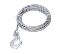 Aramox Cable Treuil Quad Cable Métallique de Treuil Aramox, Cable de 4 Mm X 12 M, Résistance de 2 000 Lb en Acier Inoxydable Galvanisé de Remplacement