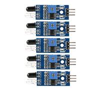Aramox Capteur Infrarouge Anti-Obstacle 5 Pièces, Module Évitement d’Obstacles IR 2-60cm 3.3-5V pour Robot Intelligence Smart Car