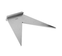Aramox Carré d'onglet en Acier au Carbone plaqué Cr Machinist Square 30 45 90 Base Stable à 120 Degrés pour la Mesure d'angle Meulage Fin pour le Travail des Métaux Disposition du Bois