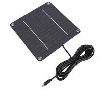 Aramox Chargeur Solaire Type C, 4W Monocristallin | Sortie, alimentation extérieure compacte, compatible lampe de jardin, chargeur de caméra de sécurité, sauvegarde portable