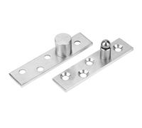 Aramox Charnière Pivotante à 360 Degrés Charnière de Porte Rotative en Acier Inoxydable, Ensemble de 2 Pièces avec Finition Brossée, Montage fraisé et Rotation Douce pour Portes Tournantes, Axe