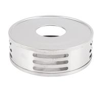 Aramox Chauffe-théière Chauffe-théière en Acier Inoxydable 15 X 5 Cm -Bougie Creux avec Bougeoir Finition Brillante Structure Compacte pour Une Utilisation à Domicile (Trou Transversal)