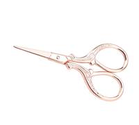 Aramox Ciseaux à Broder Ciseaux de Couture de Polissage en Acier Inoxydable 3,5 Pouces Petits en Relief en or Rose pour les Travaux d'aiguille au Point de Croix, les Travaux Manuels, la Découpe du