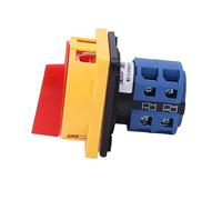 Aramox Commutateur de Commutation à Came, Commutateur de Sélection de Came en Cuivre PC 25A AC440V DC240V Transfert de Charge Cadenassable pour les Techniciens d'équipement de Panneaux de Commande