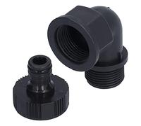 Aramox Connecteur coudé Adaptateur de Tuyau en Plastique G3 4 Femelle vers Mâle 15 Mm, Connexion Rapide, Changement de Direction, Réutilisable, adapté pour l'arrosage du Jardin, Installation de