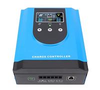 Aramox Contrôleur de Charge Solaire MPPT Contrôleur de Charge de Panneau Solaire en Alliage d'aluminium DC12V 24V 36V 48V DC150V Entrée Écran LCD Suivi à 99 pour Cent pour Réverbère RV (MPK2-60A)
