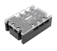 Aramox Contrôleur de Relais à Semi-conducteurs SSR triphasé, Relais à Semi-conducteurs en Aluminium ABS JGX3 4860Z 40 à 480VAC 60A, Commutation Silencieuse, Dissipation Thermique Rapide pour (4880Z)
