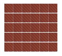 Aramox Dalles de Terrasse Emboîtables en Plastique, Dalles de Terrasse en Plastique PP 30 Pièces 11,8 X 11,8 X 0, Pouces, Carreaux de Sol de Drainage Antidérapants à Clipser pour Patio, Bord de