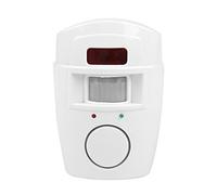 Aramox Détecteur de Mouvement PIR avec Alarme, Sirène 105dB, Portée 7-10m | Armement à double télécommande, zone de détection large de 110°, support de montage mural, sécurité d\'entrée de garage,