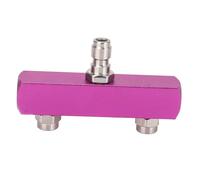 Aramox Embout de Nettoyeur Haute Pression, Embout de Buse de Laveuse électrique 2 en 1, Double Buse en Alliage d'aluminium en Acier Inoxydable 1 4 Pouces à Connexion Rapide 5000 PSI 40 Degrés pour le