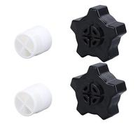 Aramox Ensemble de Bouchon de Vidange Bouchon de Vidange de Filtre à Sable ABS Filetage Femelle 40 Mm 2 Jeux de Remplacement pour SX180LA Pro Pool Spa Joint de Filtre à Sable Ensemble d'écran pour
