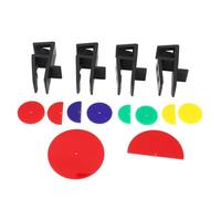Aramox Ensemble de Gabarits de Menuiserie, Ensemble de Gabarits de Menuiserie en ABS pour Planches de 15 Mm à 18 Mm, Marquage Direct, Ajustement Coulissant, Outil de Traçage de Plafond pour